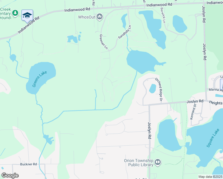 map of restaurants, bars, coffee shops, grocery stores, and more near 354 Craigend Court in Orion charter Township