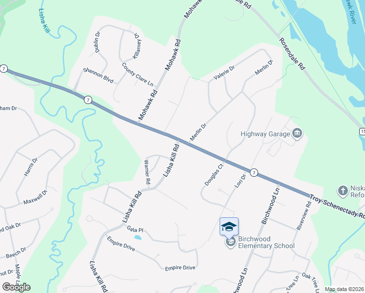 map of restaurants, bars, coffee shops, grocery stores, and more near 2811 Troy Schenectady Road in Schenectady County