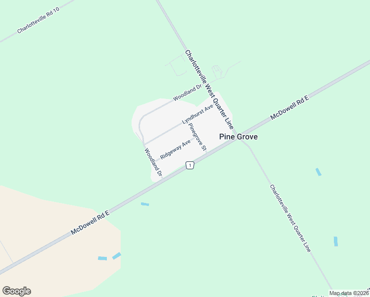 map of restaurants, bars, coffee shops, grocery stores, and more near 7 Ridgeway in Simcoe