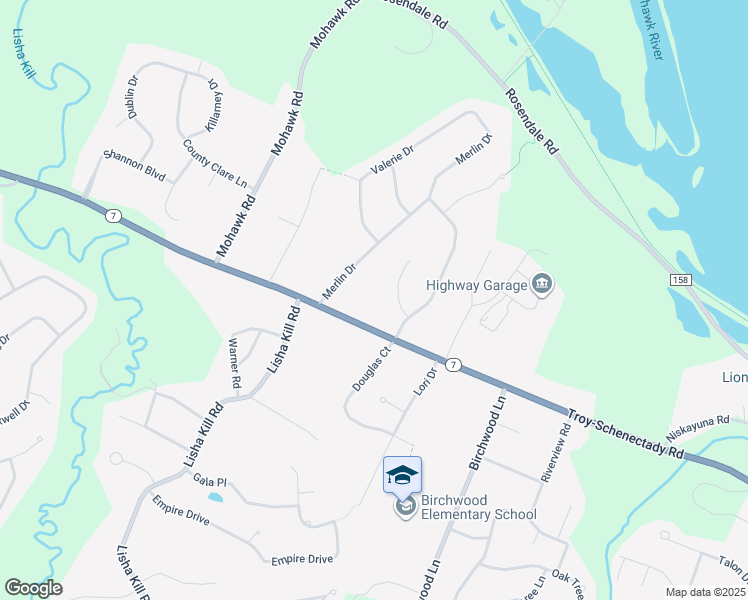 map of restaurants, bars, coffee shops, grocery stores, and more near 2861 Troy-Schenectady Road in Schenectady County