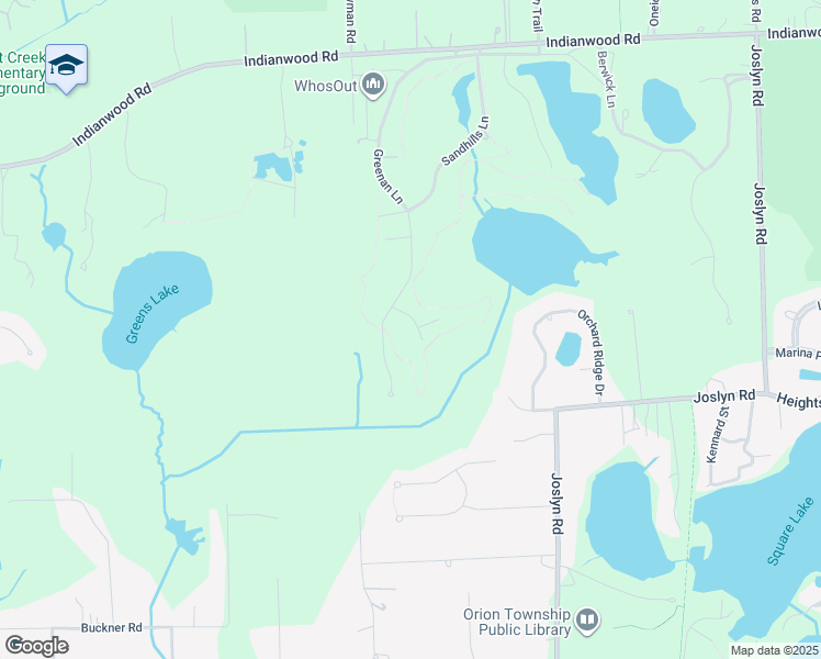 map of restaurants, bars, coffee shops, grocery stores, and more near 354 Craigend Court in Orion Township