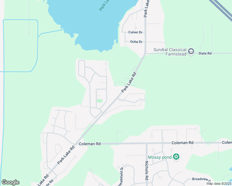 map of restaurants, bars, coffee shops, grocery stores, and more near 6333 Highland Ridge Drive in East Lansing