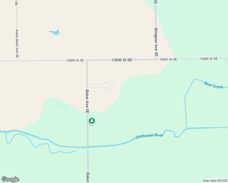 map of restaurants, bars, coffee shops, grocery stores, and more near 10352 Baker Avenue Southeast in Freeport