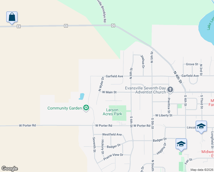 map of restaurants, bars, coffee shops, grocery stores, and more near 672 Campion Court in Evansville