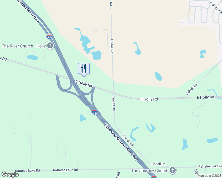 map of restaurants, bars, coffee shops, grocery stores, and more near 9029 East Holly Road in Oakland County