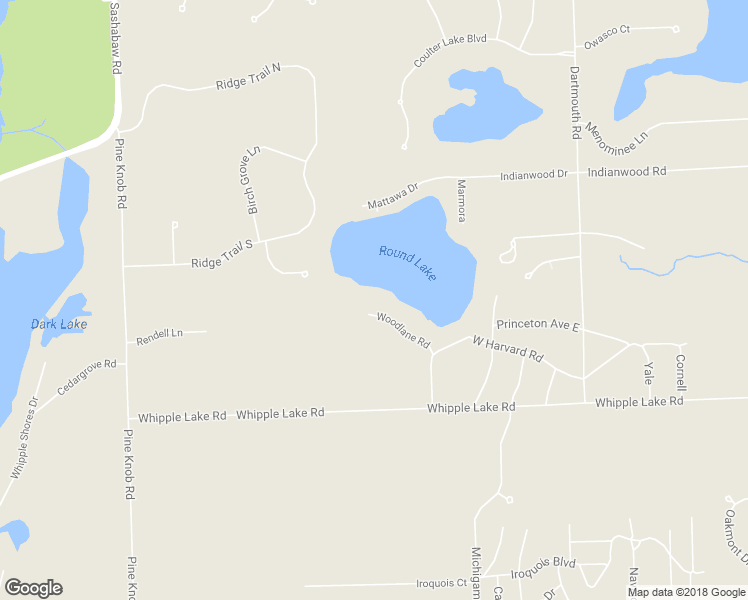 map of restaurants, bars, coffee shops, grocery stores, and more near 5236 Woodlane Road in Clarkston