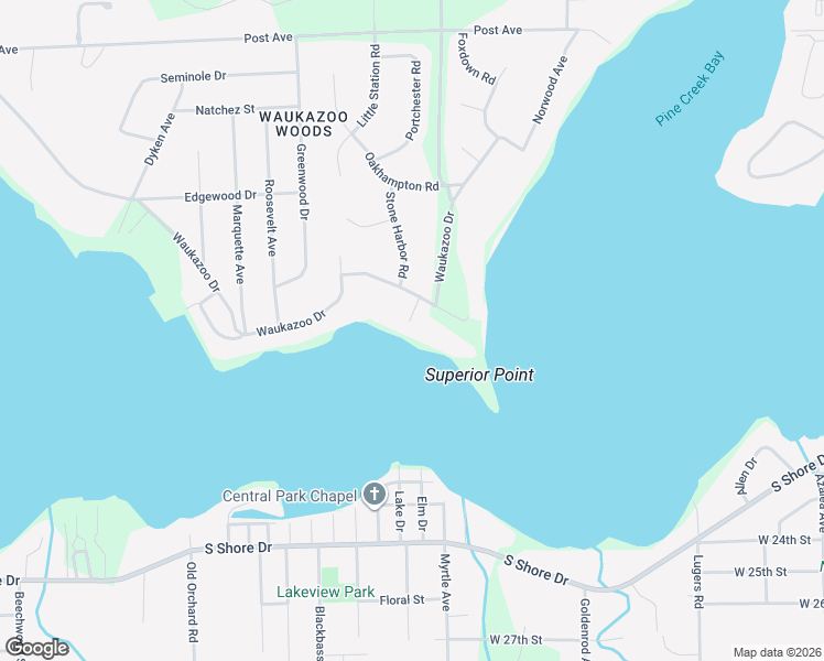 map of restaurants, bars, coffee shops, grocery stores, and more near 1174 Waukazoo Drive in Holland