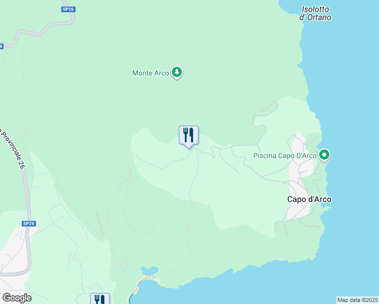 map of restaurants, bars, coffee shops, grocery stores, and more near 1 Localita' Capo D'arco in Provincia di Livorno