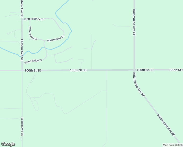 map of restaurants, bars, coffee shops, grocery stores, and more near 1285 100th Street Southeast in Byron Center