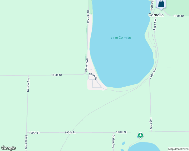 map of restaurants, bars, coffee shops, grocery stores, and more near 1901 186th Street in Clarion