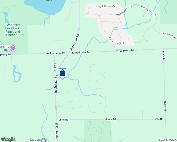map of restaurants, bars, coffee shops, grocery stores, and more near 1208 Archwood Drive in Oakland charter Township