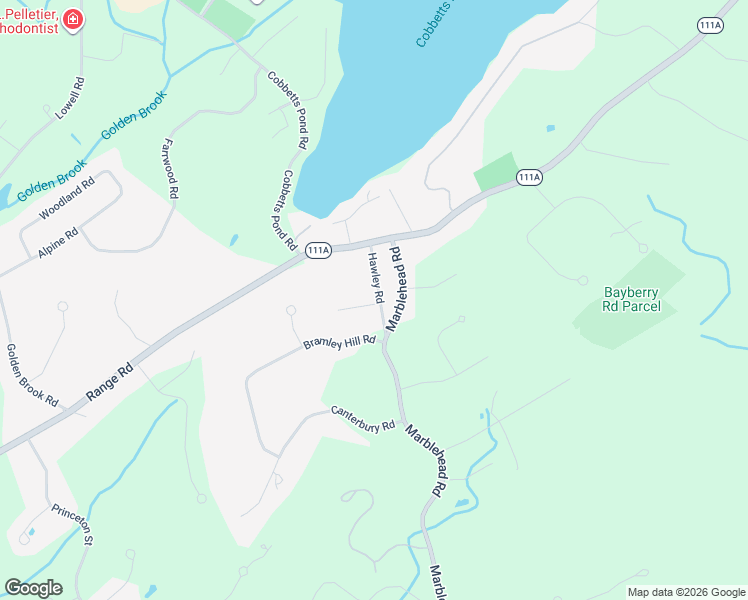 map of restaurants, bars, coffee shops, grocery stores, and more near 8 Hawley Road in Windham
