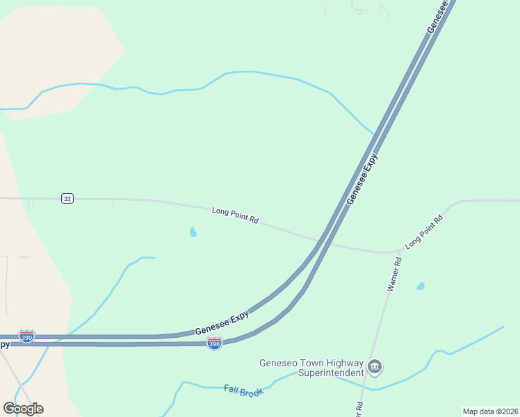 map of restaurants, bars, coffee shops, grocery stores, and more near 4505 Long Point Road in Geneseo