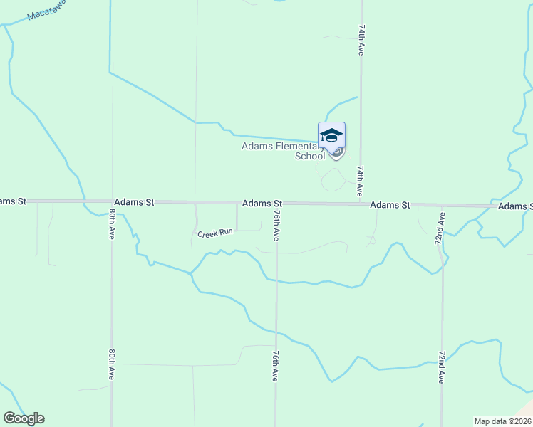 map of restaurants, bars, coffee shops, grocery stores, and more near 766 Creek Run in Zeeland