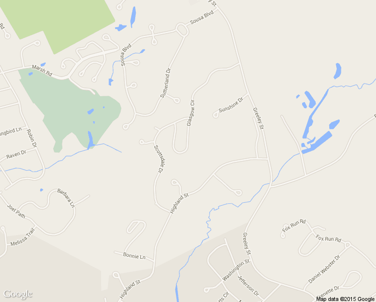 map of restaurants, bars, coffee shops, grocery stores, and more near 44 Glasgow Circle in Hudson