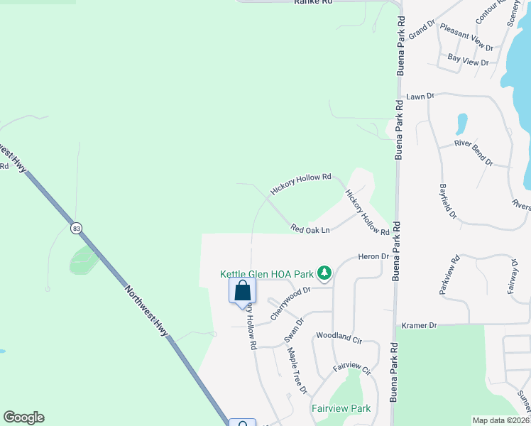 map of restaurants, bars, coffee shops, grocery stores, and more near 31413 Red Oak Lane in Waterford