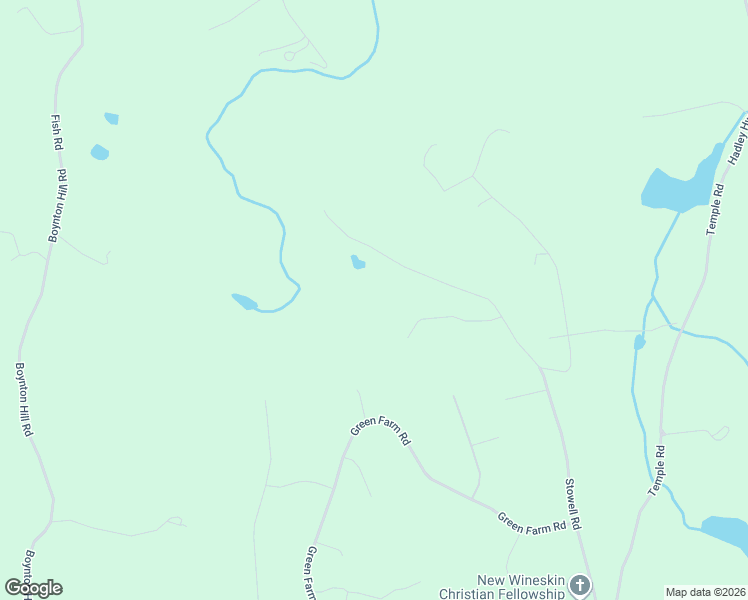 map of restaurants, bars, coffee shops, grocery stores, and more near 222 Stowell Road in New Ipswich