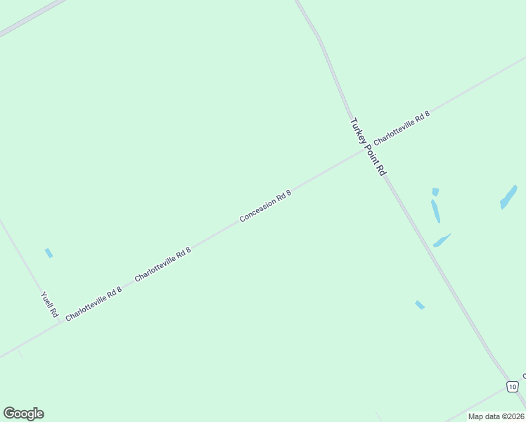 map of restaurants, bars, coffee shops, grocery stores, and more near 884 Charlotteville Road 8 in Simcoe