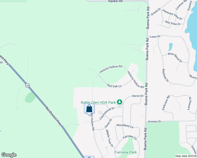 map of restaurants, bars, coffee shops, grocery stores, and more near 31413 Red Oak Lane in Waterford