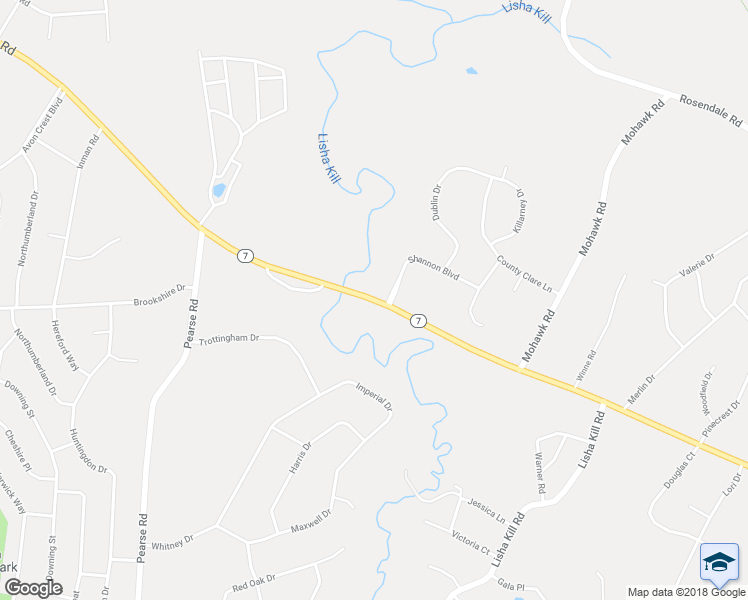 map of restaurants, bars, coffee shops, grocery stores, and more near Troy Schenectady Road in Latham