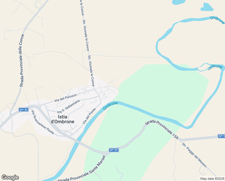 map of restaurants, bars, coffee shops, grocery stores, and more near 24 Via di Mezzo in Istia d'Ombrone