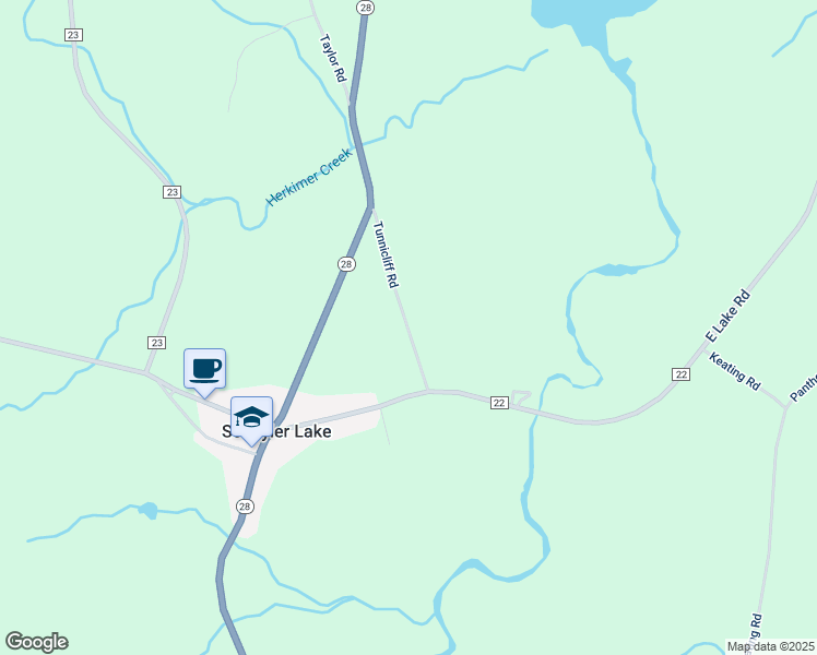 map of restaurants, bars, coffee shops, grocery stores, and more near 100-136 Tunnicliff Rd in Richfield Springs