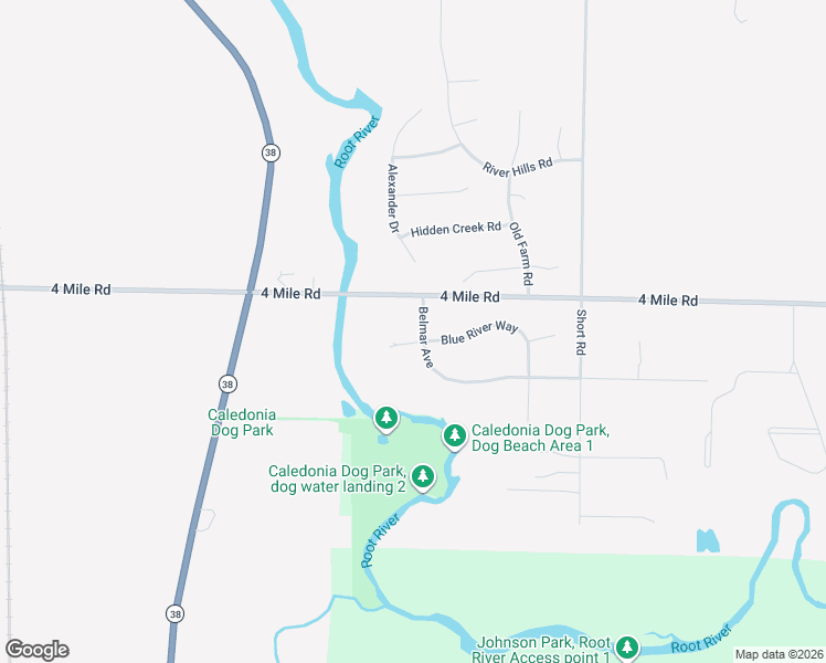 map of restaurants, bars, coffee shops, grocery stores, and more near 6721 Blue River Way in Racine