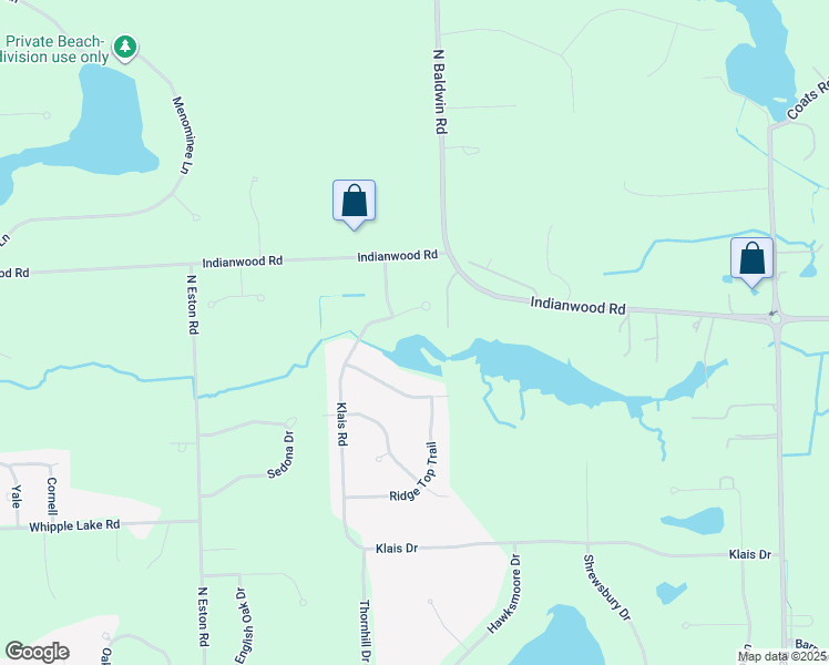 map of restaurants, bars, coffee shops, grocery stores, and more near 4544 Hillview Shores Drive in Clarkston