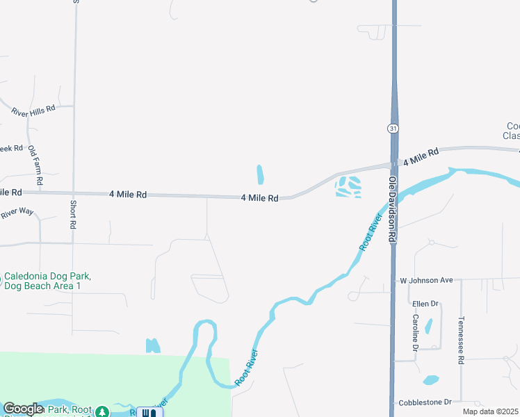 map of restaurants, bars, coffee shops, grocery stores, and more near 5321 4 Mile Road in Racine