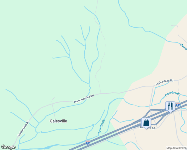 map of restaurants, bars, coffee shops, grocery stores, and more near 154 Pack Ln in Glendale