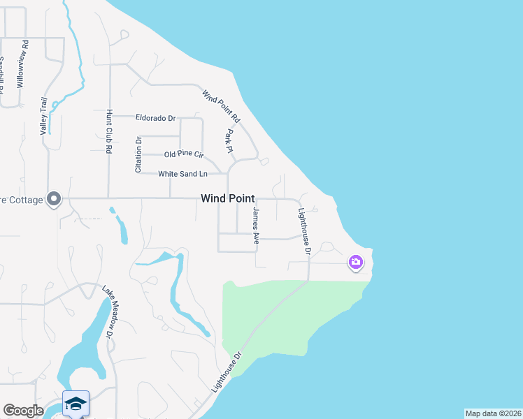 map of restaurants, bars, coffee shops, grocery stores, and more near 4940 Beacon Lane in Wind Point