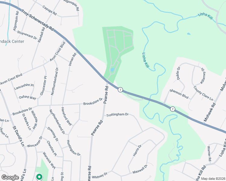map of restaurants, bars, coffee shops, grocery stores, and more near 2500 Troy Schenectady Road in Schenectady County
