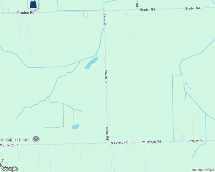 map of restaurants, bars, coffee shops, grocery stores, and more near 14555 Bliven Road in Byron