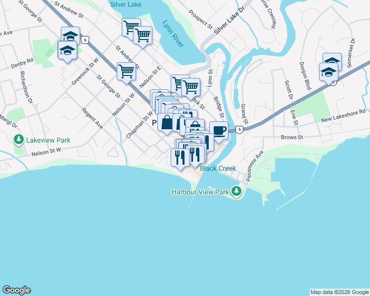 map of restaurants, bars, coffee shops, grocery stores, and more near 7 Clinton Street in Norfolk