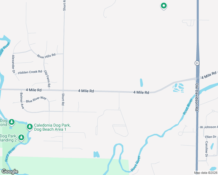 map of restaurants, bars, coffee shops, grocery stores, and more near 5723 4 Mile Road in Racine