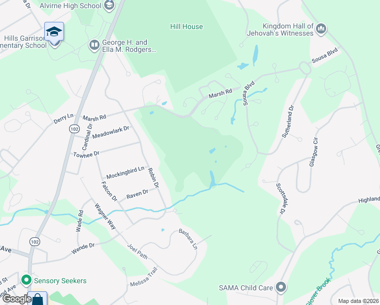 map of restaurants, bars, coffee shops, grocery stores, and more near 5 Pinehurst Street in Hudson