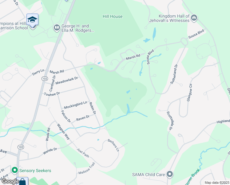 map of restaurants, bars, coffee shops, grocery stores, and more near 5 Pinehurst Street in Hudson