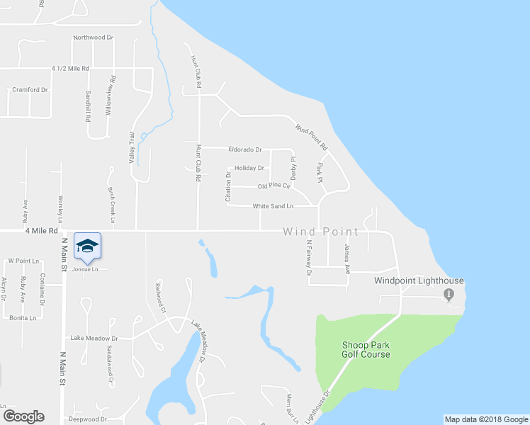 map of restaurants, bars, coffee shops, grocery stores, and more near 5009 Viken Lane in Wind Point