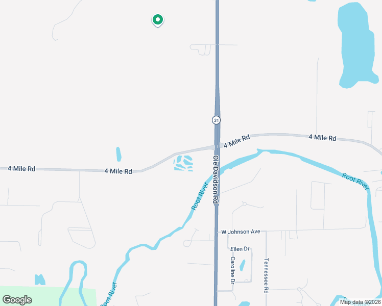 map of restaurants, bars, coffee shops, grocery stores, and more near 4819 4 Mile Road in Racine