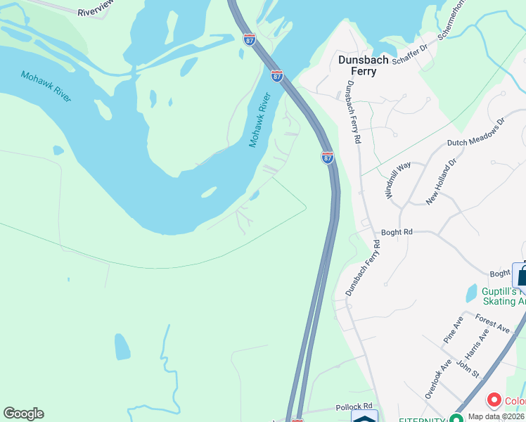 map of restaurants, bars, coffee shops, grocery stores, and more near 70 Island View Road in Cohoes