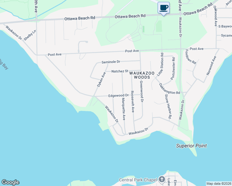 map of restaurants, bars, coffee shops, grocery stores, and more near 291 Fallenleaf Lane in Holland