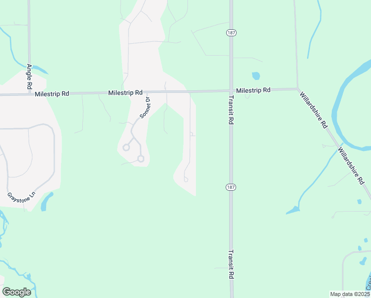map of restaurants, bars, coffee shops, grocery stores, and more near 34 Ponderosa Court in Orchard Park