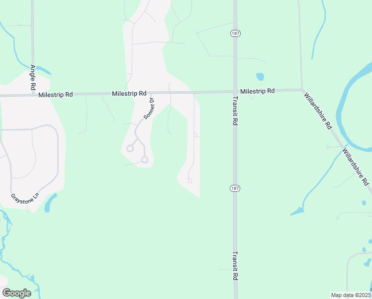 map of restaurants, bars, coffee shops, grocery stores, and more near 34 Ponderosa Court in Orchard Park