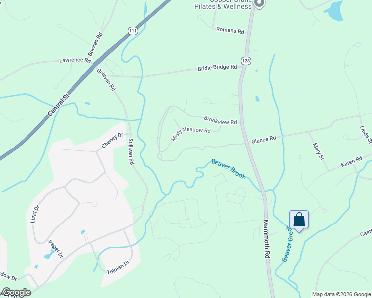 map of restaurants, bars, coffee shops, grocery stores, and more near 58 Pleasant Street in Windham