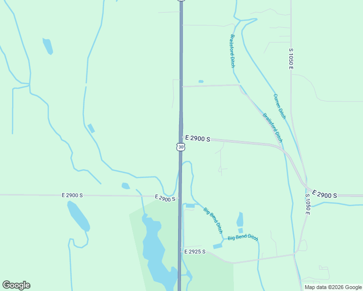 map of restaurants, bars, coffee shops, grocery stores, and more near U.S. 30 in Hagerman