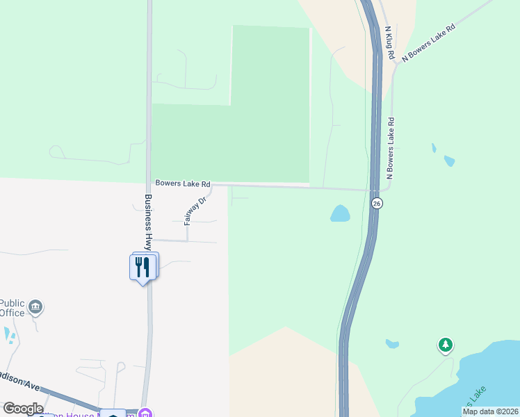 map of restaurants, bars, coffee shops, grocery stores, and more near 1201-1271 Bowers Lake Road in Milton