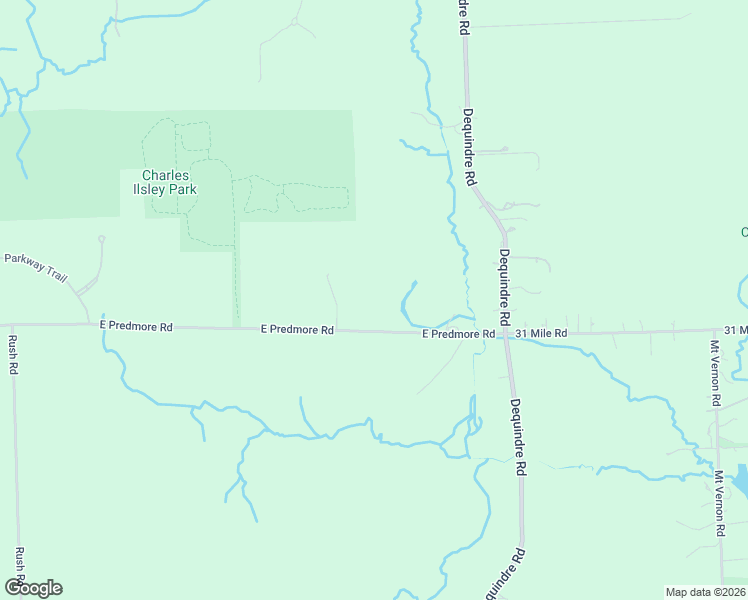 map of restaurants, bars, coffee shops, grocery stores, and more near 1765 East Predmore Road in Oakland charter Township