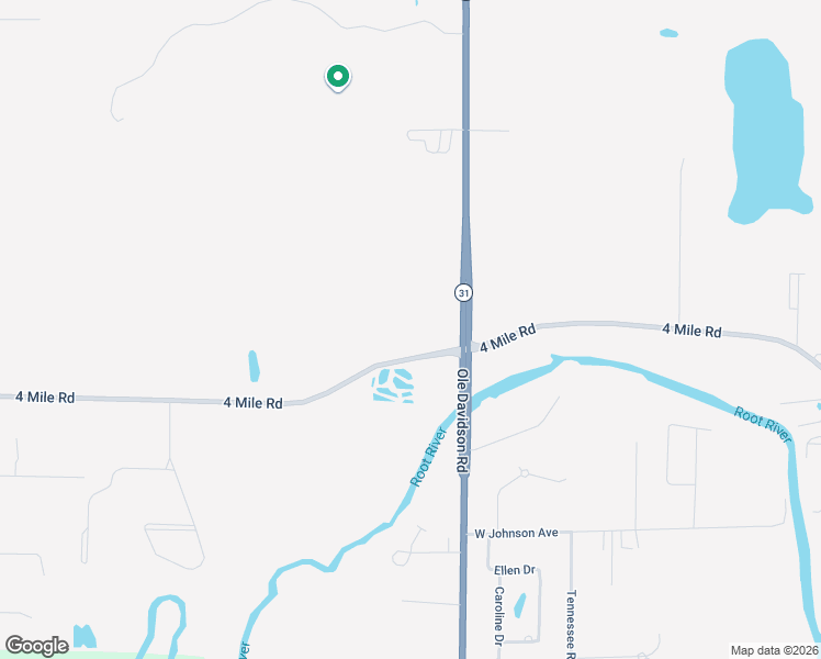 map of restaurants, bars, coffee shops, grocery stores, and more near 4819 4 Mile Road in Racine
