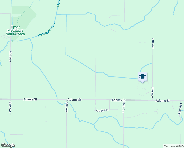map of restaurants, bars, coffee shops, grocery stores, and more near 881 78th Avenue in Zeeland