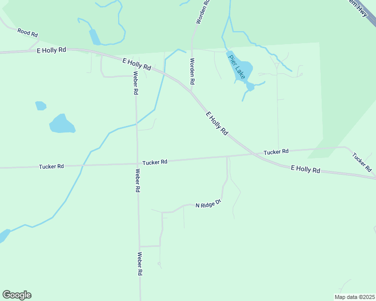 map of restaurants, bars, coffee shops, grocery stores, and more near 7125 Tucker Road in Holly